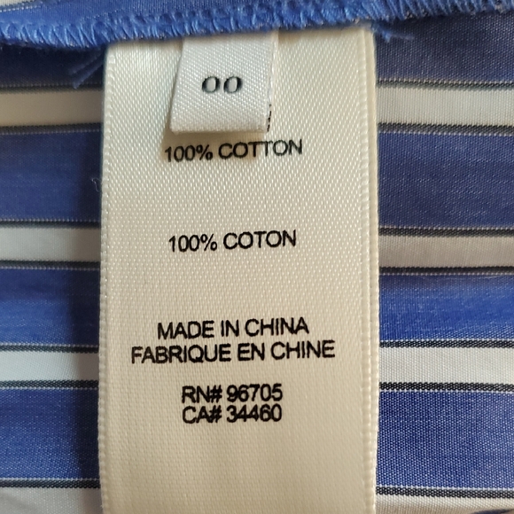 Rebecca Taylor Marseille Resort  Blue and White Ruched Tie Front Maxi Sundress - Picture 9 of 10